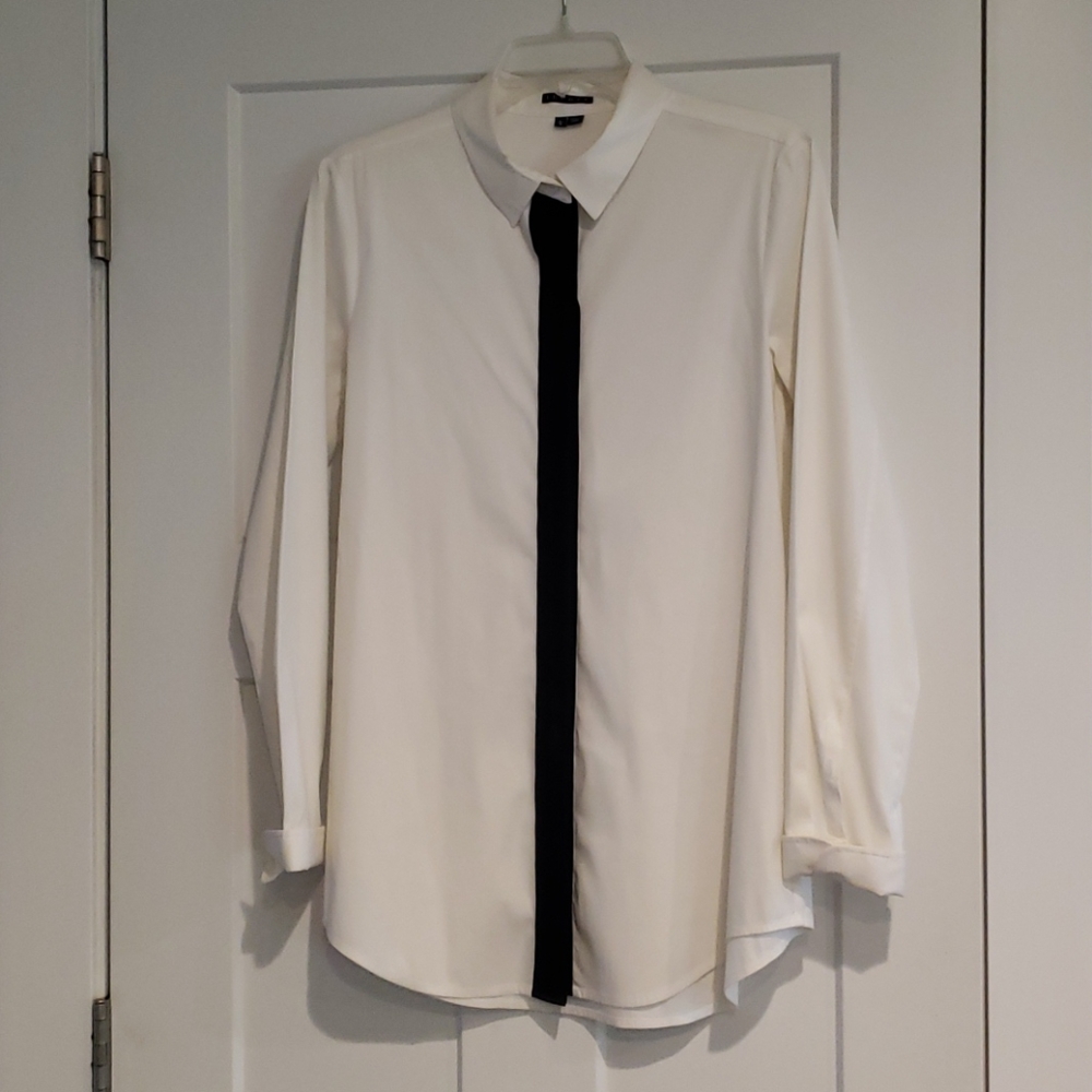 Womens Theory white shirt Lg